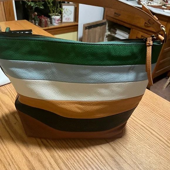 Fossil Multicolor Striped Hobo Bag - Picture 9 of 12